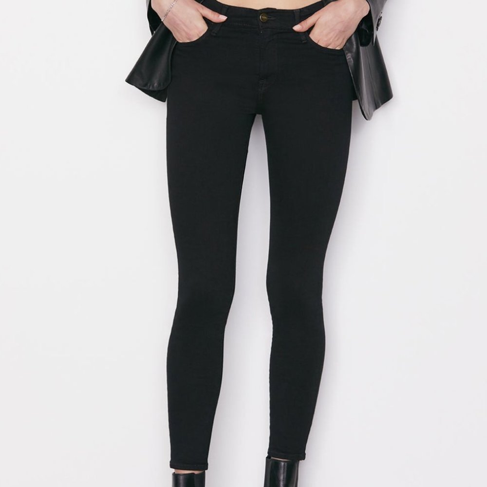 FRAME Le High Skinny in Noir sz 27 /3535